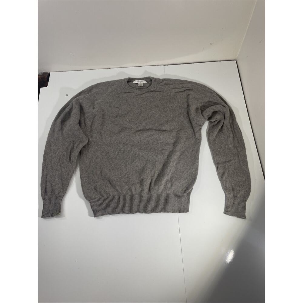 L. Magnin Men's Gray Sweater Made in Hong Kong Medium